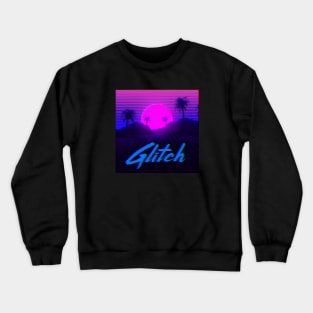 Synthwave Glitch Crewneck Sweatshirt